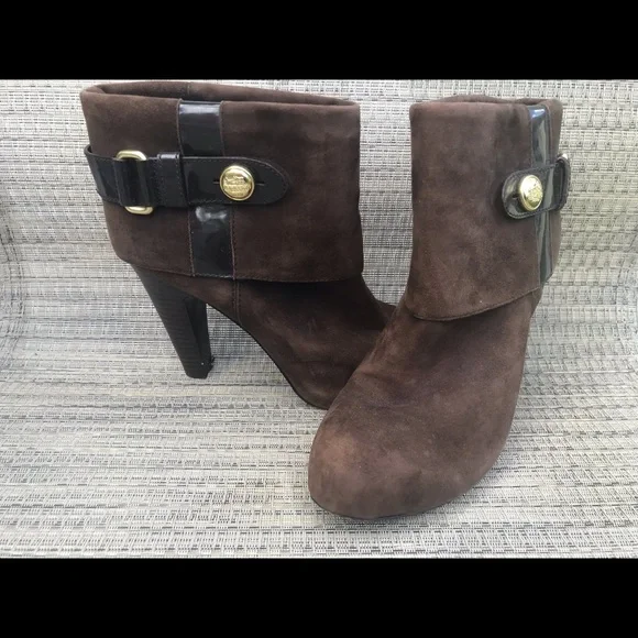 Coach Brown and Black Ankle Boots - Picture 7 of 7